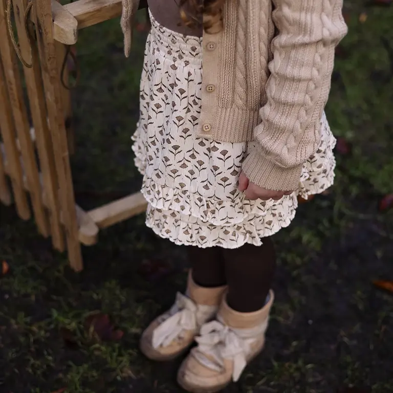 Rokje Victoria (aop white flower)