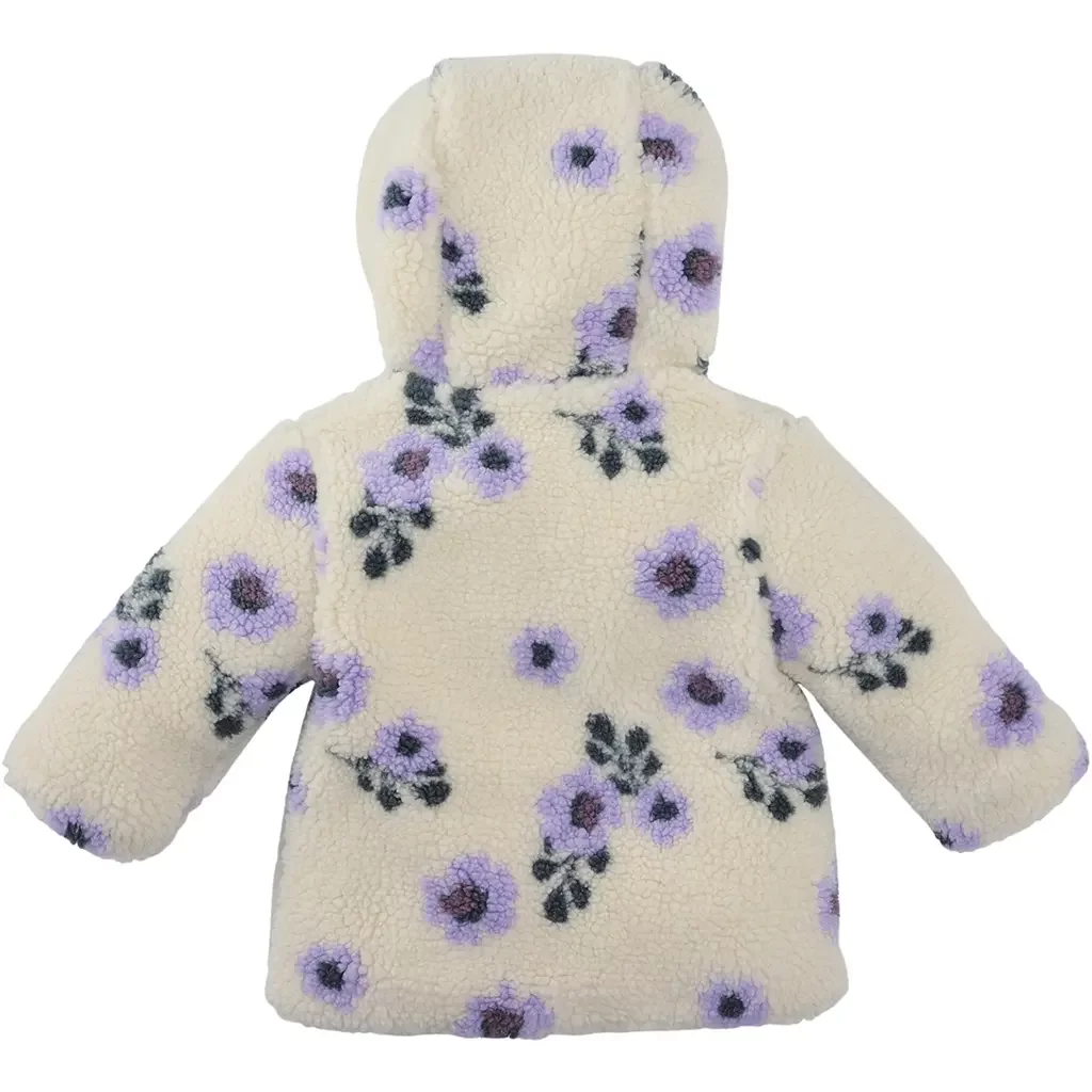 Jasje teddy bloemen Nayla (vanilla cream)