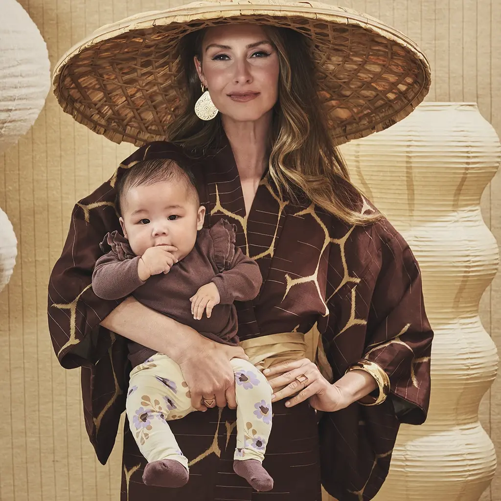 Longsleeve pointelle ruffle Neva (frosted plum)