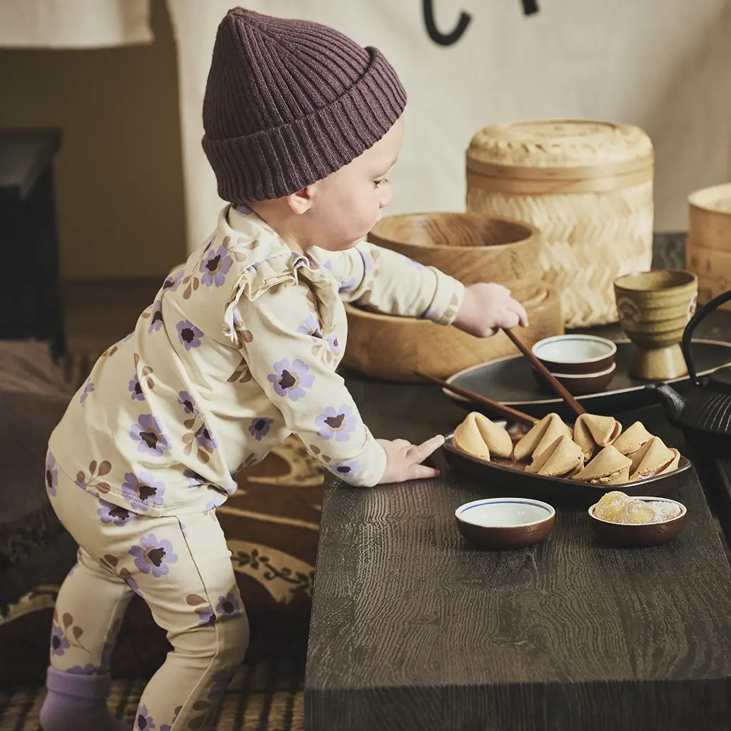 Longsleeve bloemen Elizan (vanilla cream)