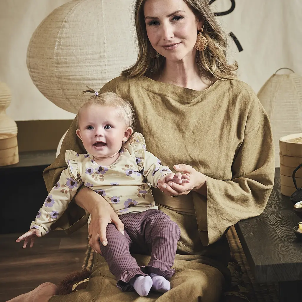 Longsleeve bloemen Elizan (vanilla cream)