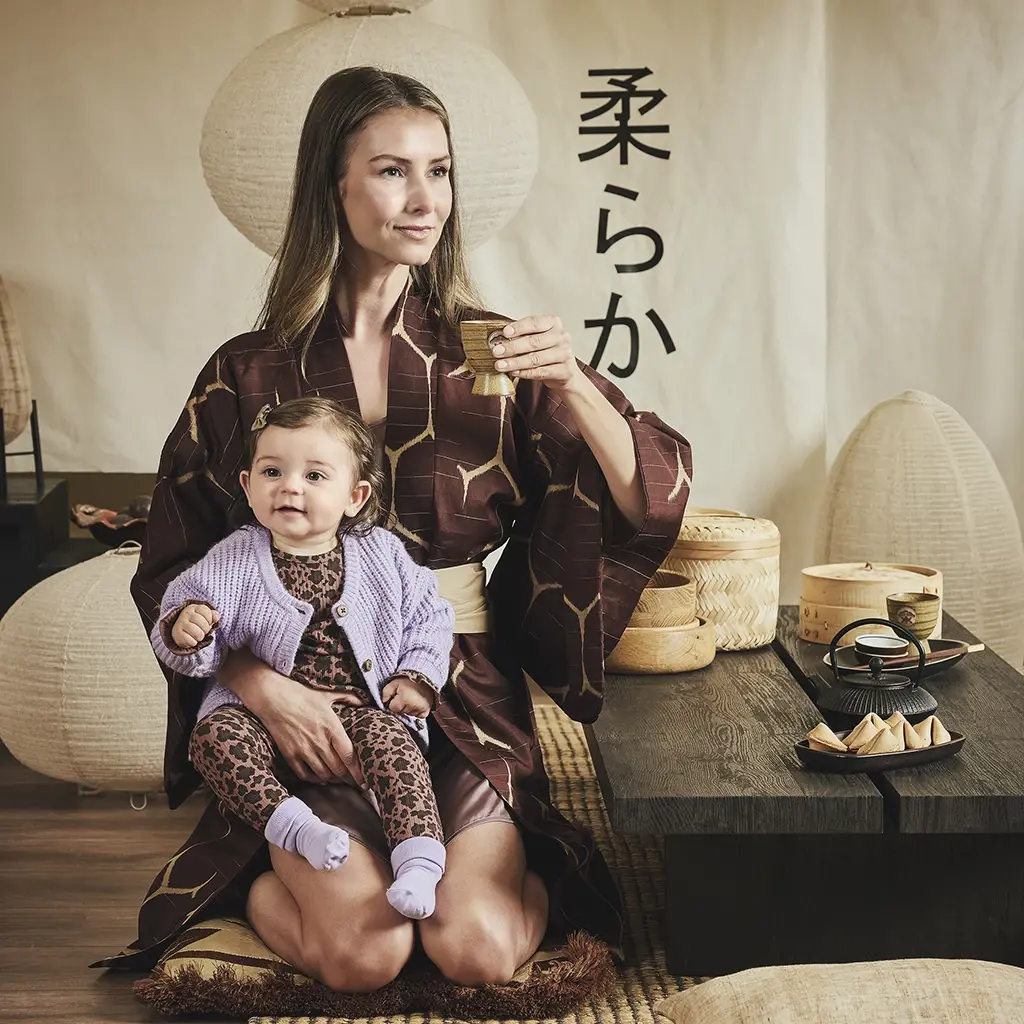 Boxpakje rib panter Isha (amber brown)