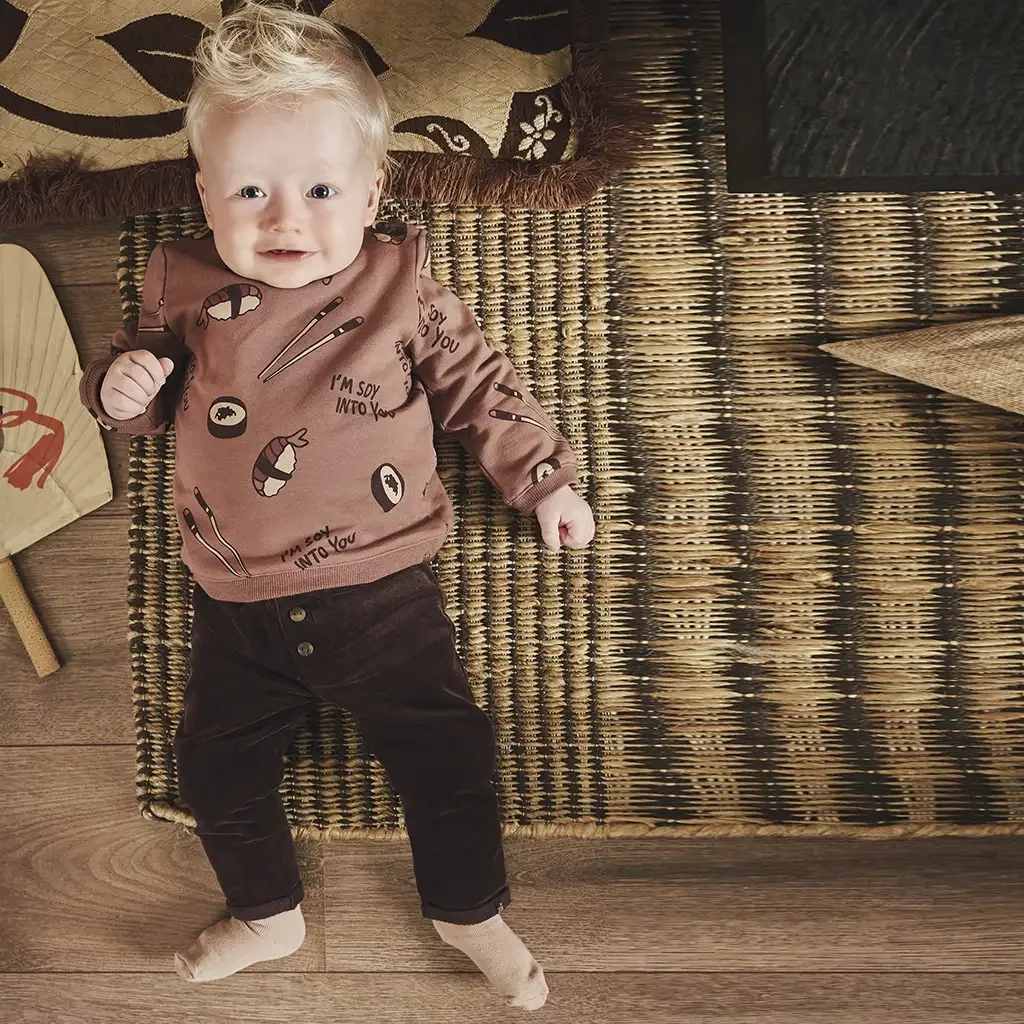 Truitje print Ramy (amber brown)