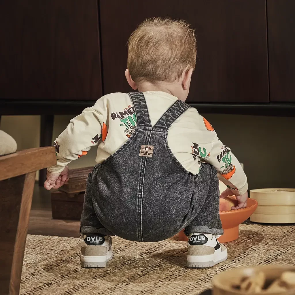 Spijker tuinbroek Stian (black denim)