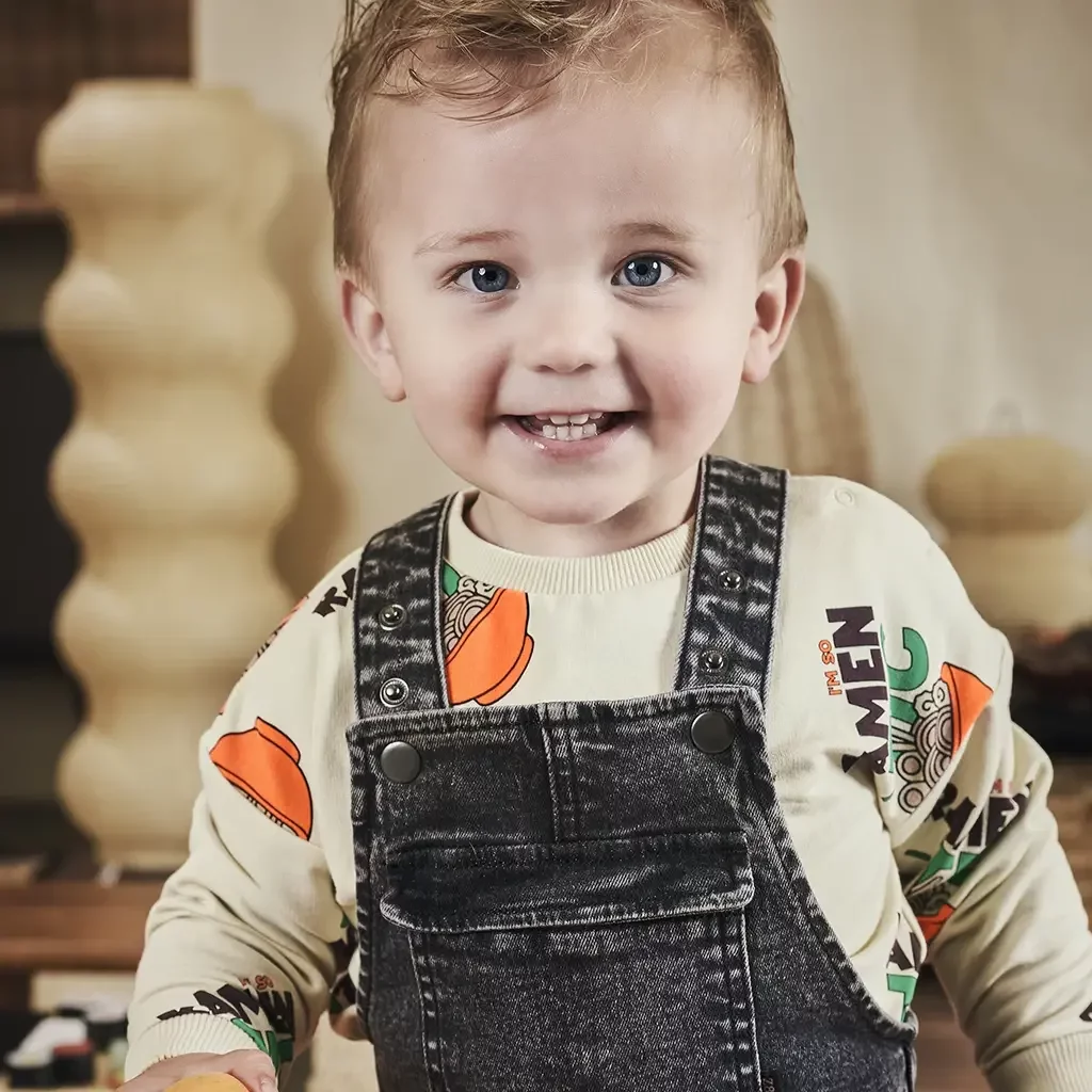 Spijker tuinbroek Stian (black denim)