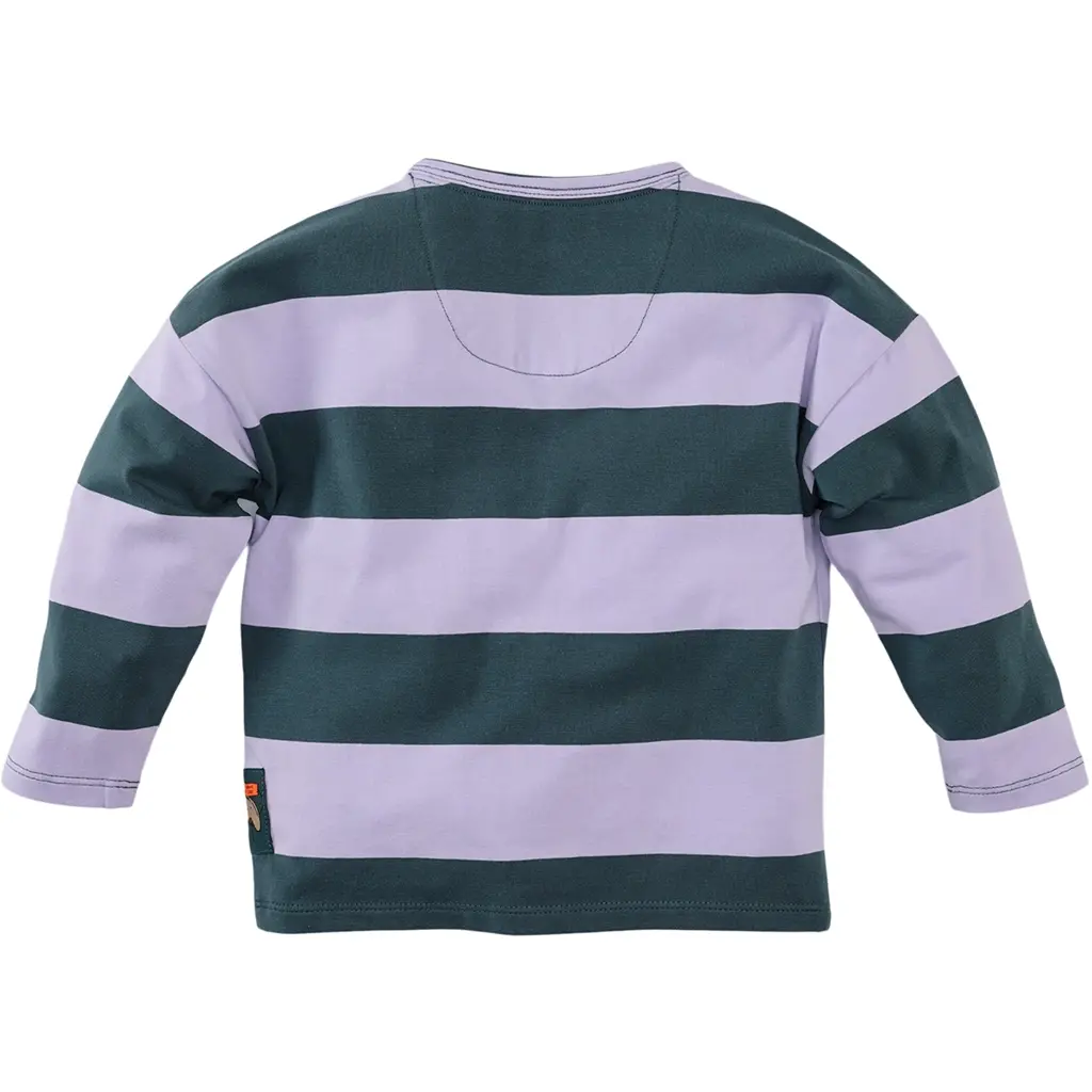 Longsleeve streep Isaac (seafoam shadow/morning violet)