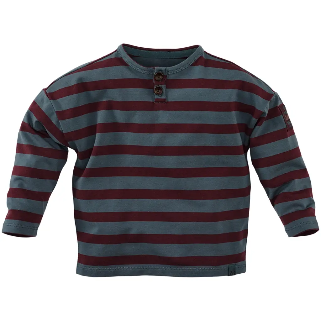 Longsleeve streep Gerben (seafoam shadow/crushed cloves)