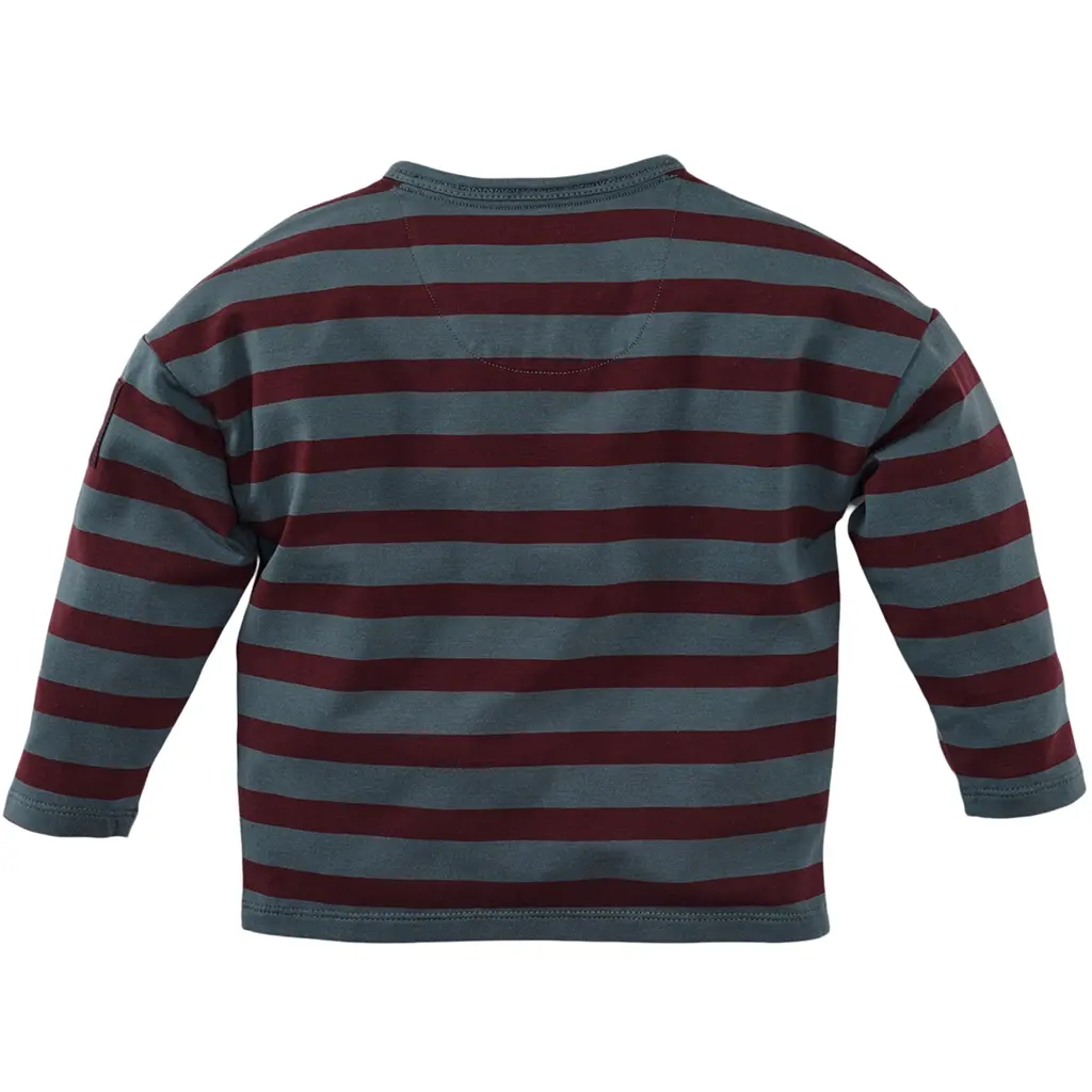 Longsleeve streep Gerben (seafoam shadow/crushed cloves)