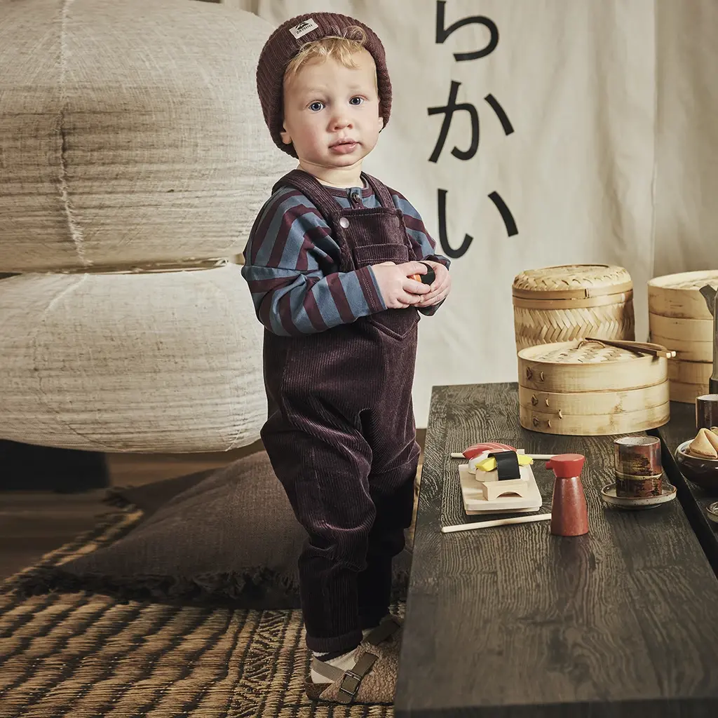 Longsleeve streep Gerben (seafoam shadow/crushed cloves)