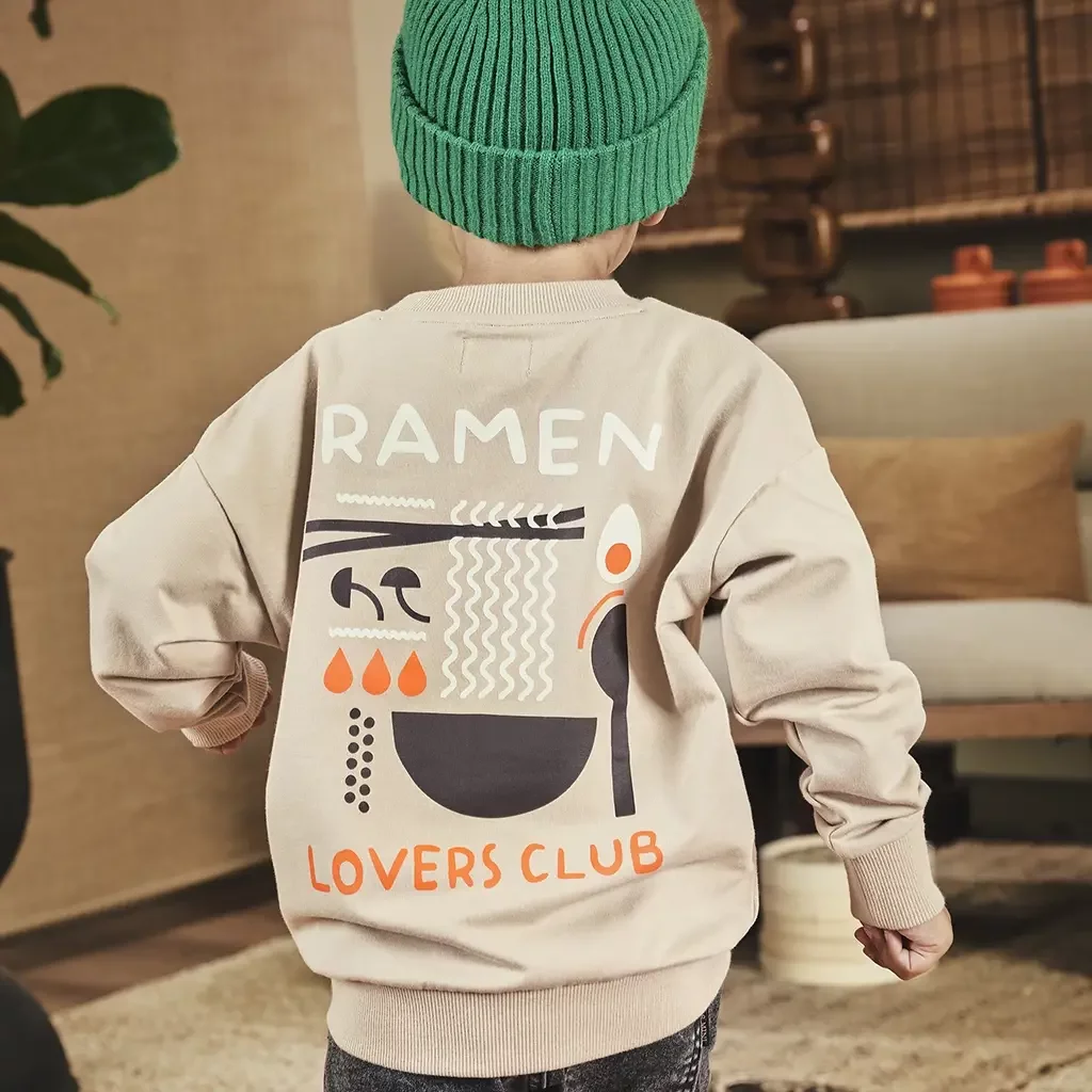 Trui sweat Tiemen (nougat)