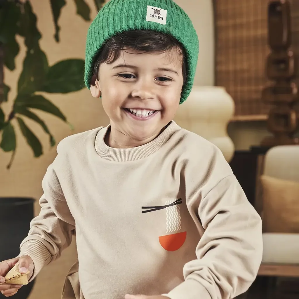 Trui sweat Tiemen (nougat)