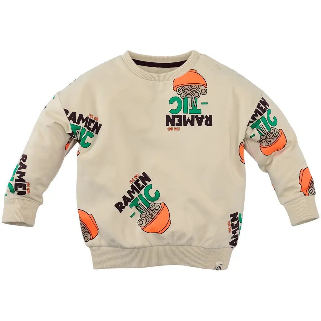 Trui sweat Ralf (vanilla cream)