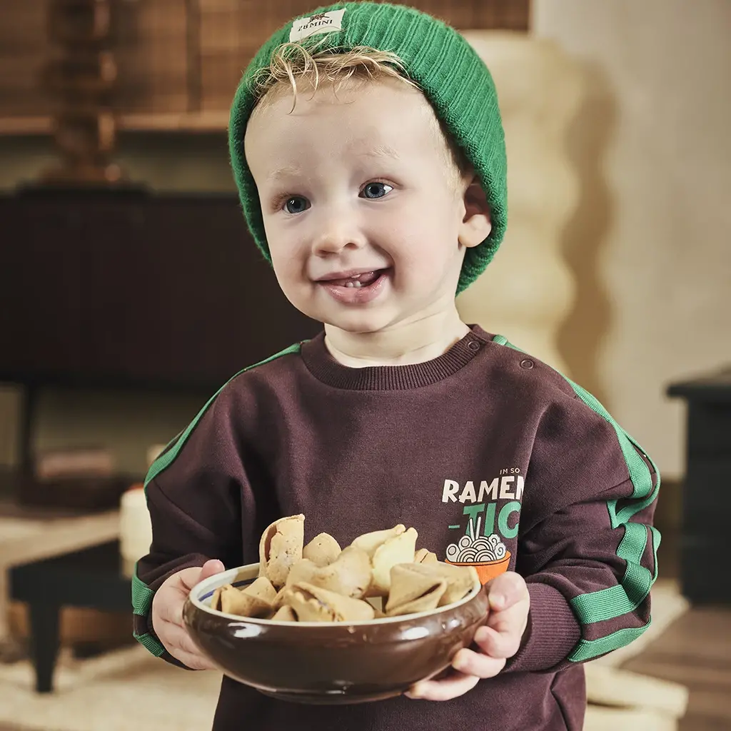 Gebreide muts Torin (jelly bean)