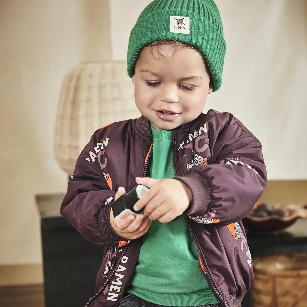 Gebreide muts Torin (jelly bean)