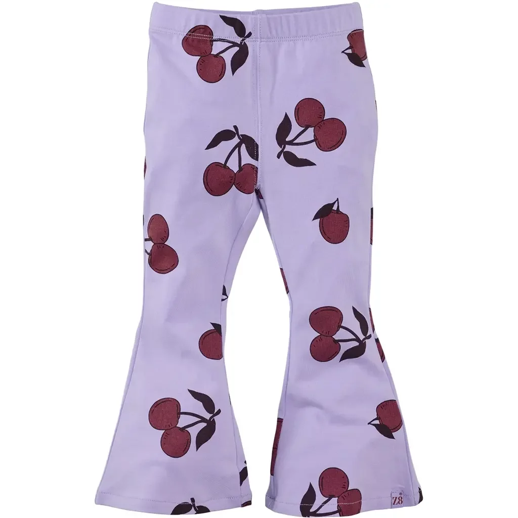 Broek kersen FLARED Nicolien (morning violet)