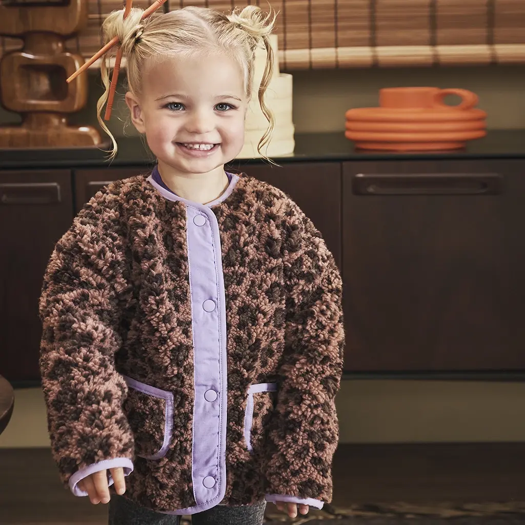 Borgvest teddy panter Liene (amber brown)