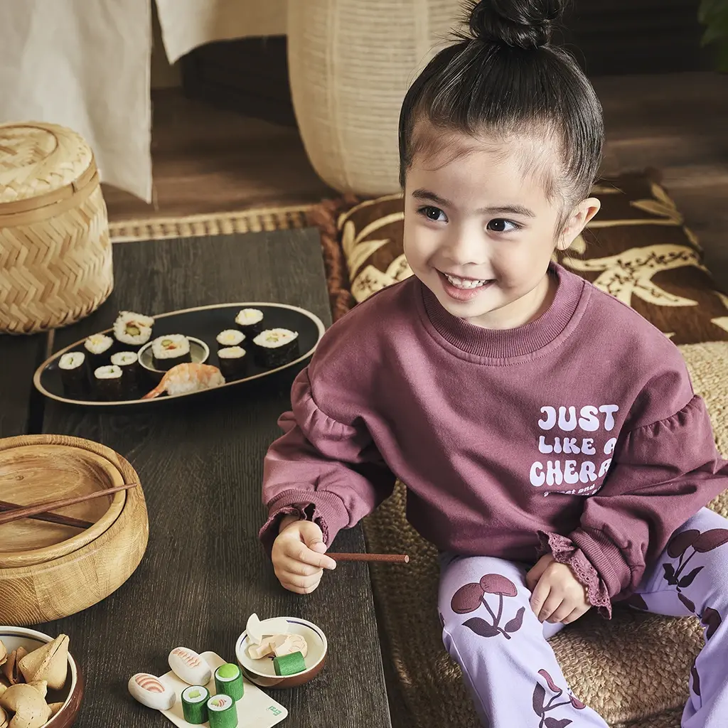 Trui sweat Lizelot (spicy mauve)