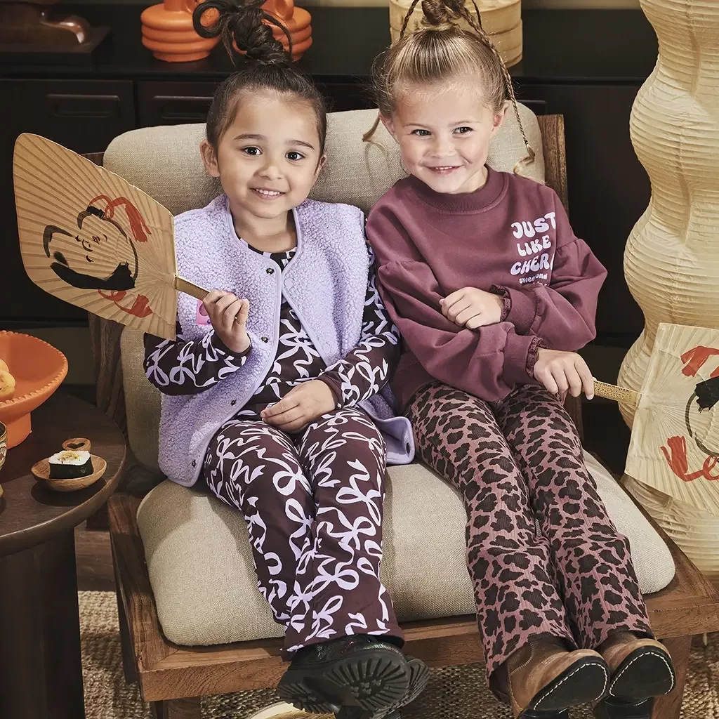 Broek strikken FLARED Sevim (crushed cloves)