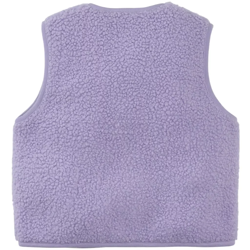 Gilet teddy Celina (morning violet)
