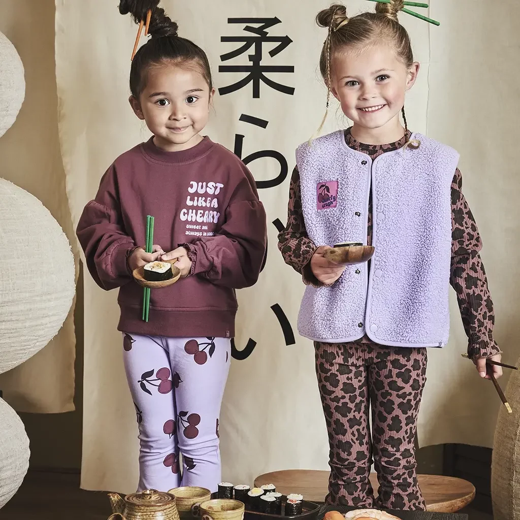 Gilet teddy Celina (morning violet)