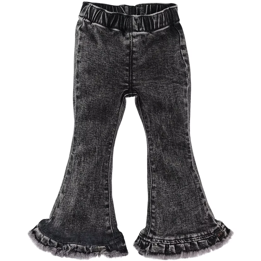 Broek denim FLARED Rowen (black)