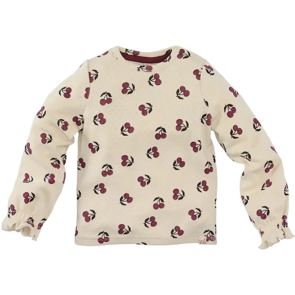 Longsleeve pointelle Hinde (vanilla cream)