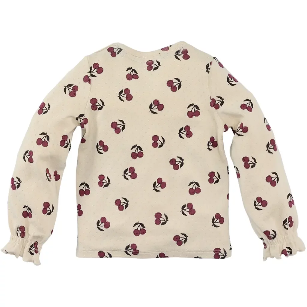 Longsleeve pointelle Hinde (vanilla cream)