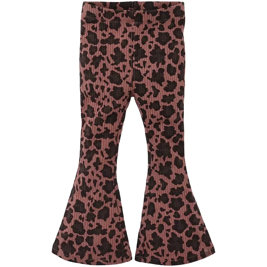 Broek FLARED rib Phileine (amber brown)