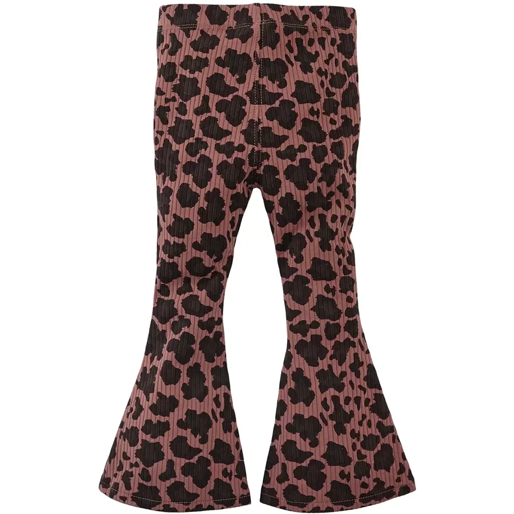 Broek FLARED rib Phileine (amber brown)