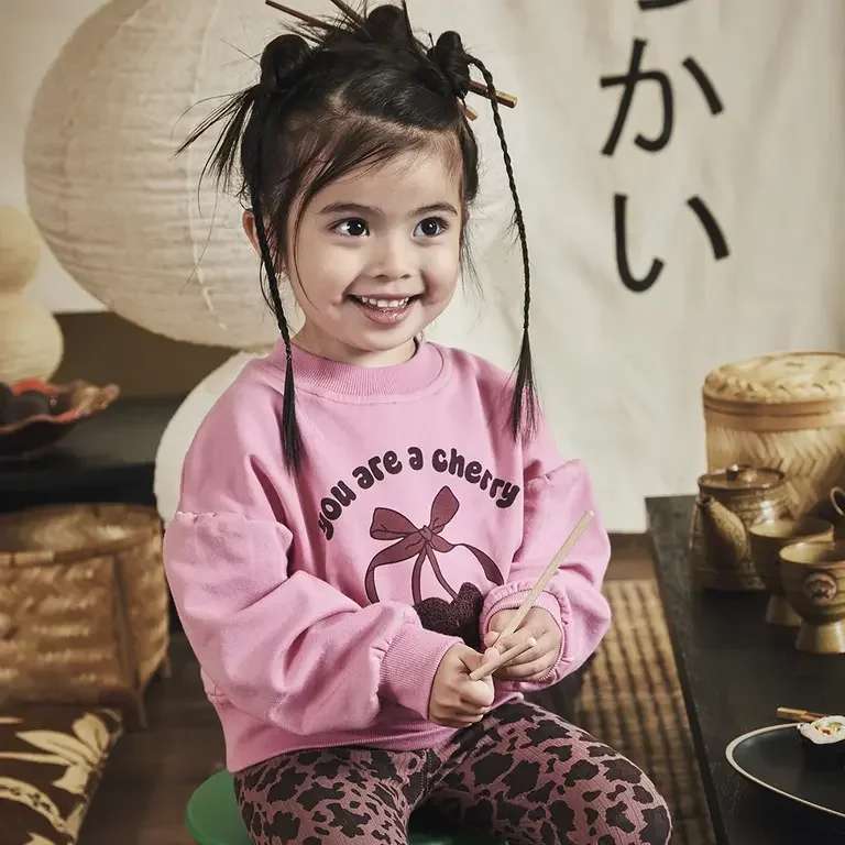 Trui sweat Lichelle (wild rose)