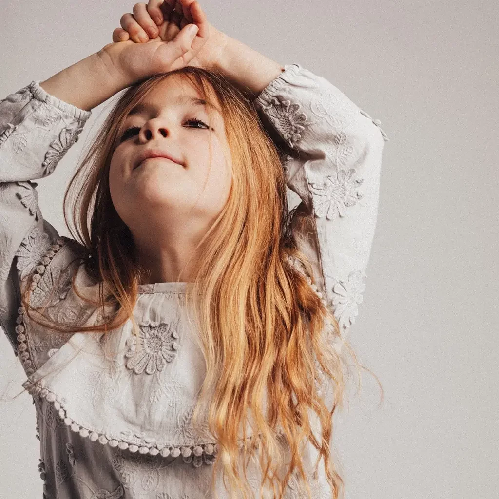 Blouse Flor (blue steel)