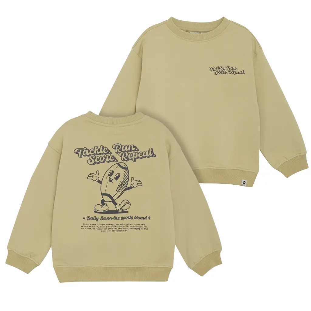 Trui oversized backprint (silver fern)