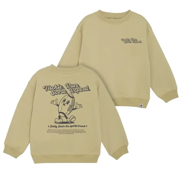 Trui oversized backprint (silver fern)