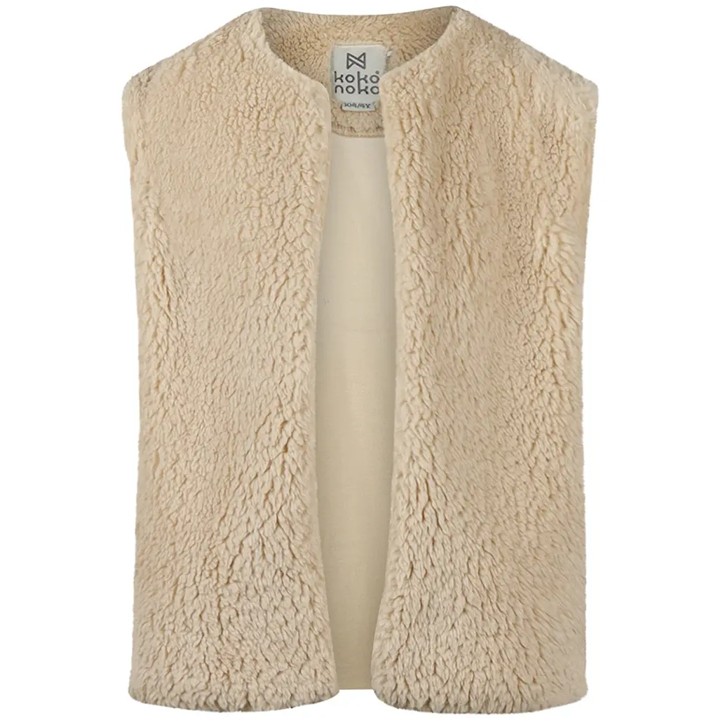 Gilet teddy (off white)
