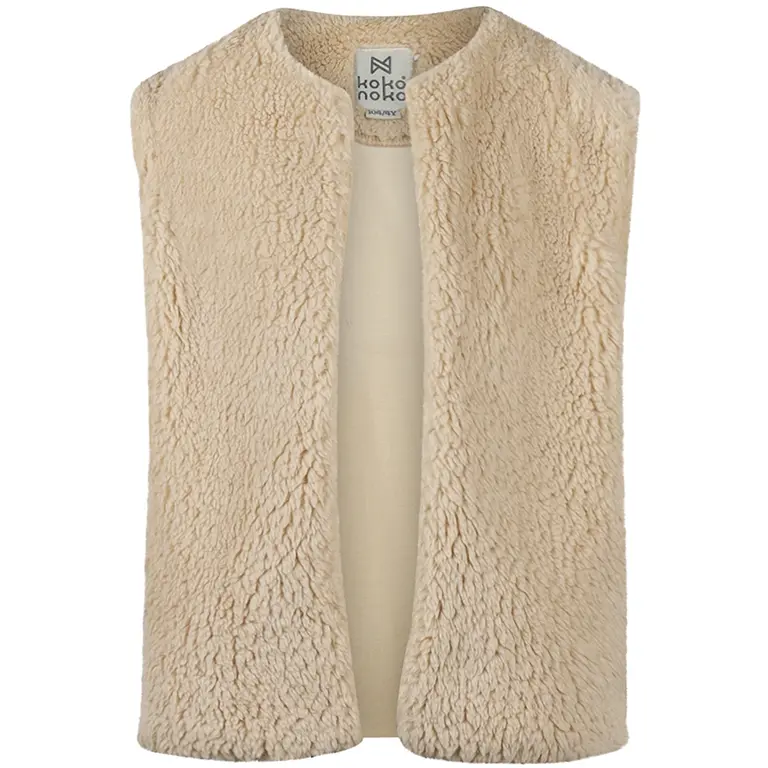 Gilet teddy (off white)