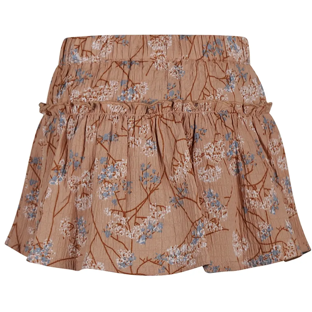 Rokje met binnenbroekje (caramel brown)