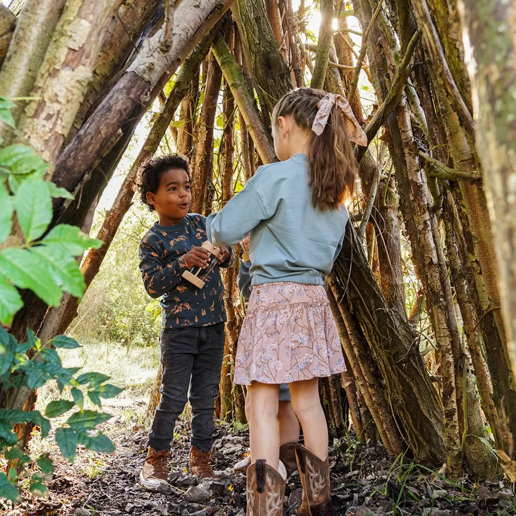 Rokje met binnenbroekje (caramel brown)