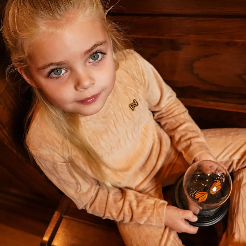 Broek flared (caramel brown)