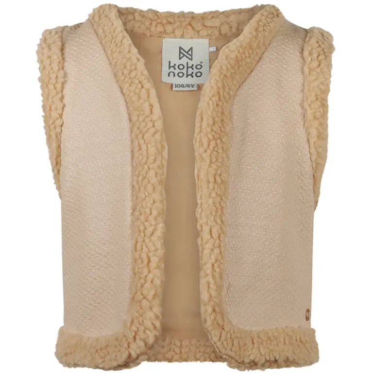 Gilet teddy (sand)