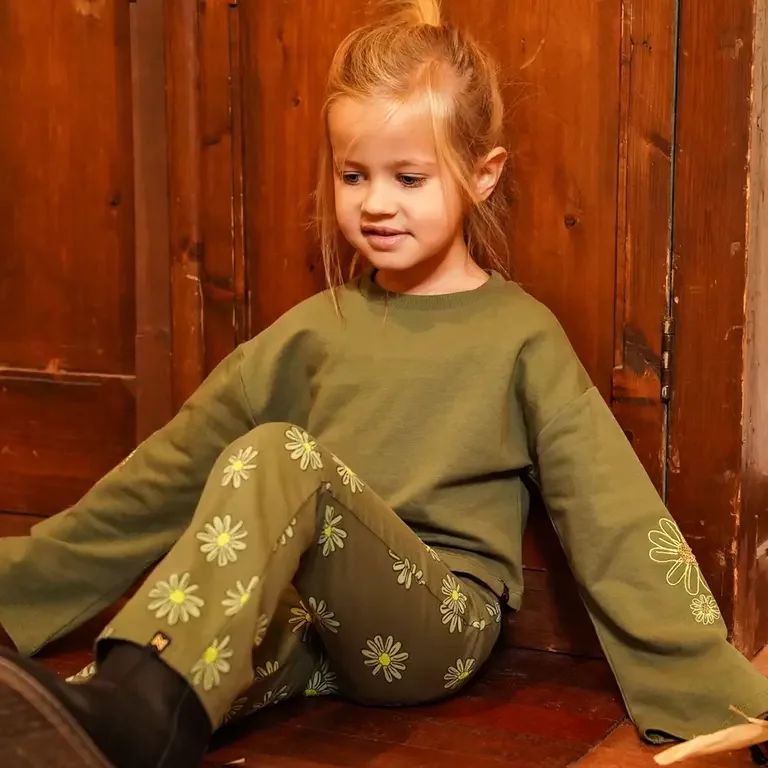 Trui cropped (army green)