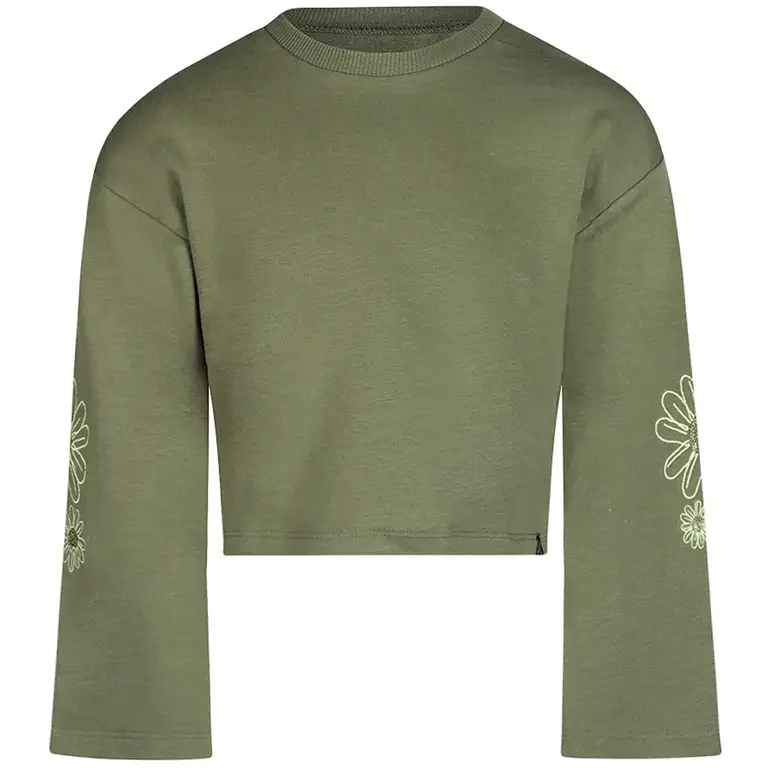 Trui cropped (army green)