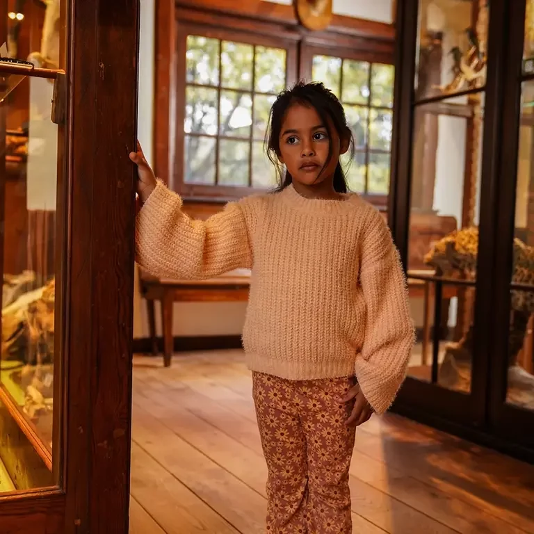 OP=OP! Broek flared (dark old pink)