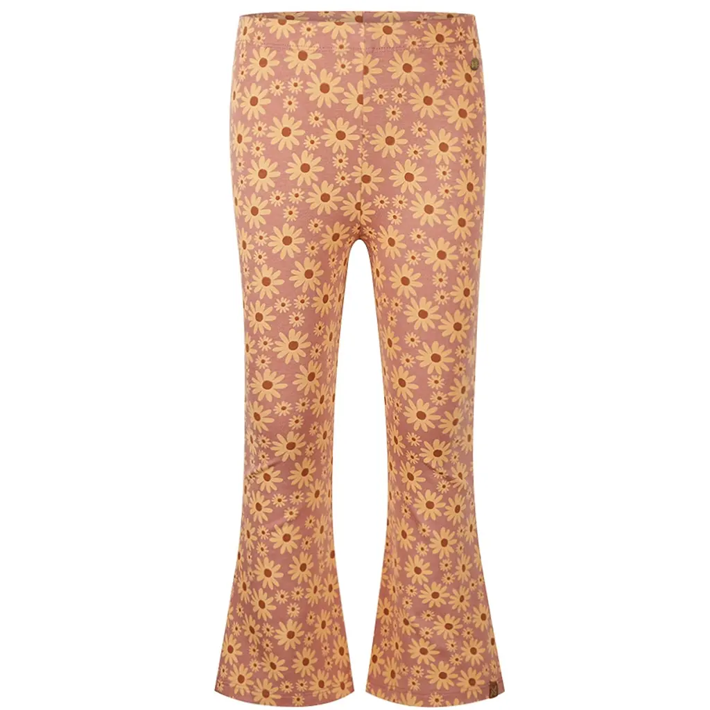 Broek flared (dark old pink)