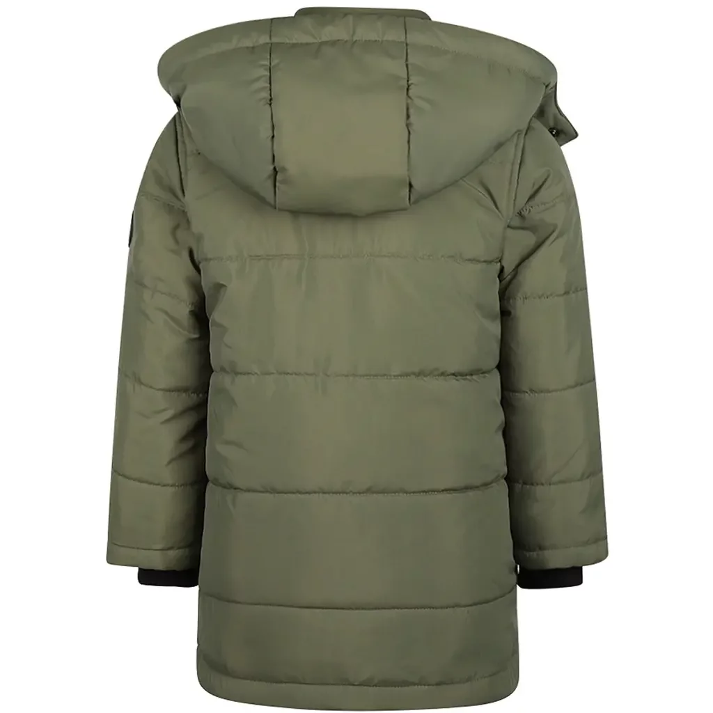 Winterjas parka (army green)