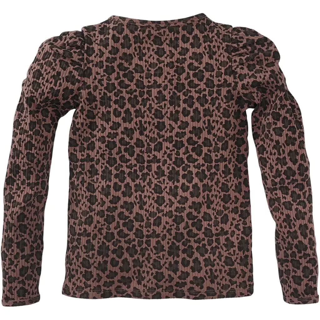 Longsleeve rib tricot Louisa (amber brown)