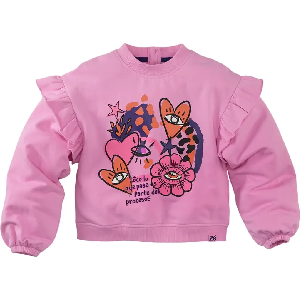 Trui sweat Charelle (sorbet pink)