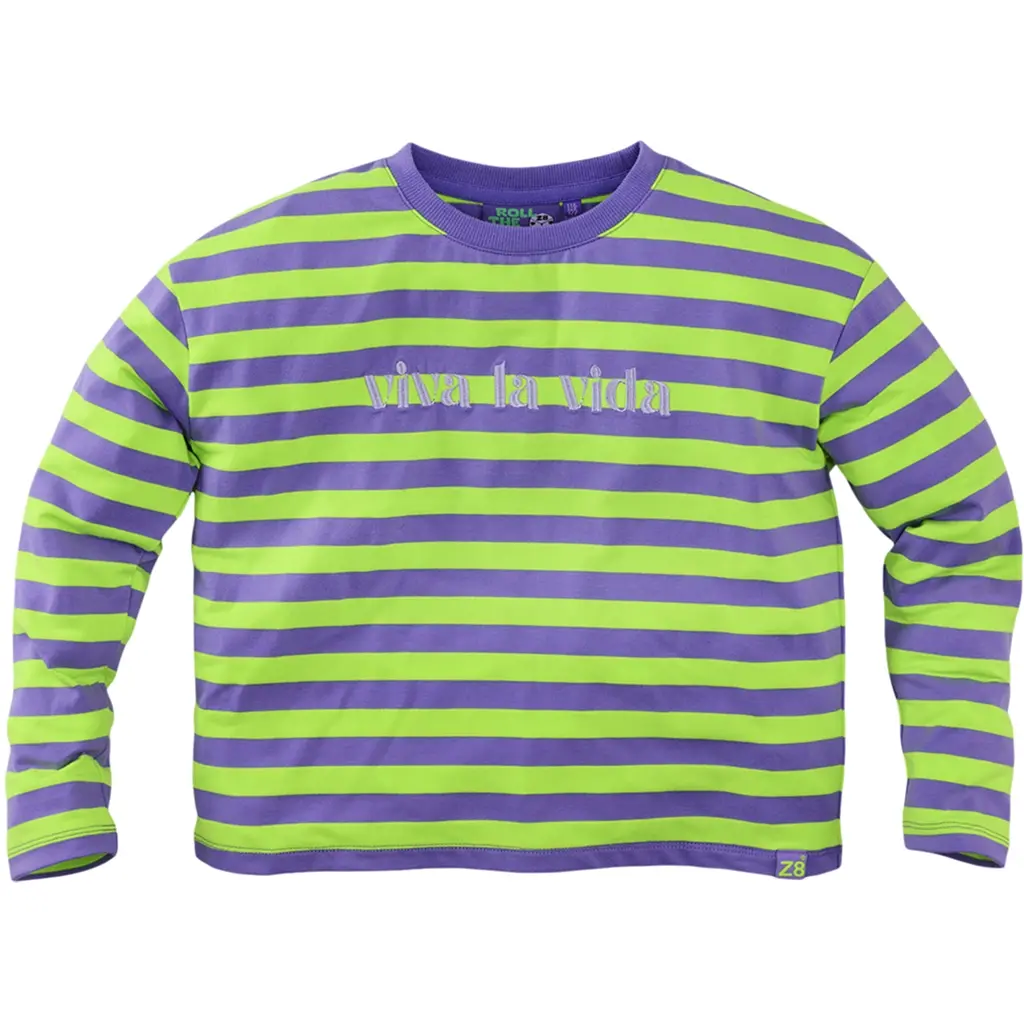 Longsleeve BOXY Dente (incy lilac/green gecko)