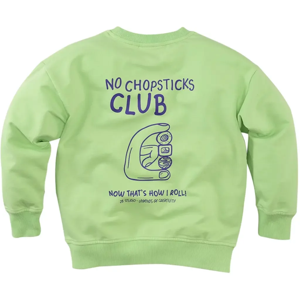 Trui sweat garment dye Brex (spring leaf)