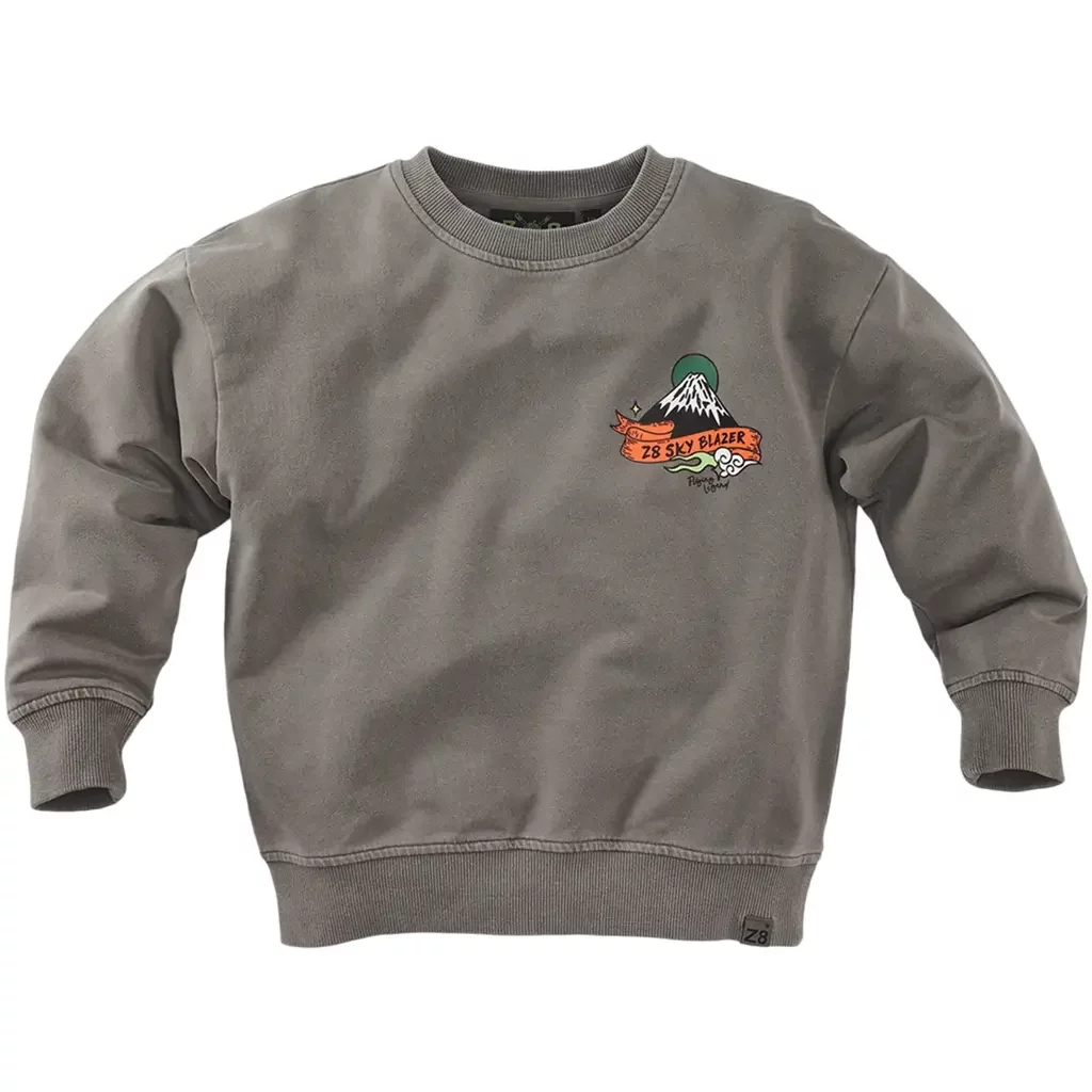 Trui sweat garment dye Jett (mouse s back)