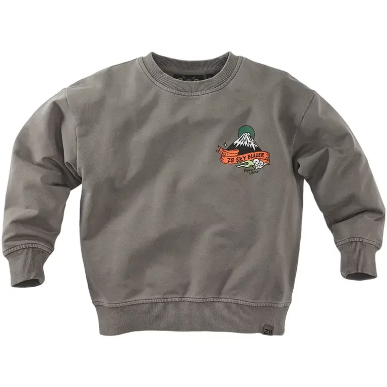 Trui sweat garment dye Jett (mouse s back)